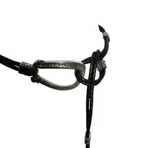 Brighton VTG Ladies Black Double Barrel Braided Leather Belt. Western Bikercore Brighton | Accessories | Brighton Vintage Black Double  main image 2
